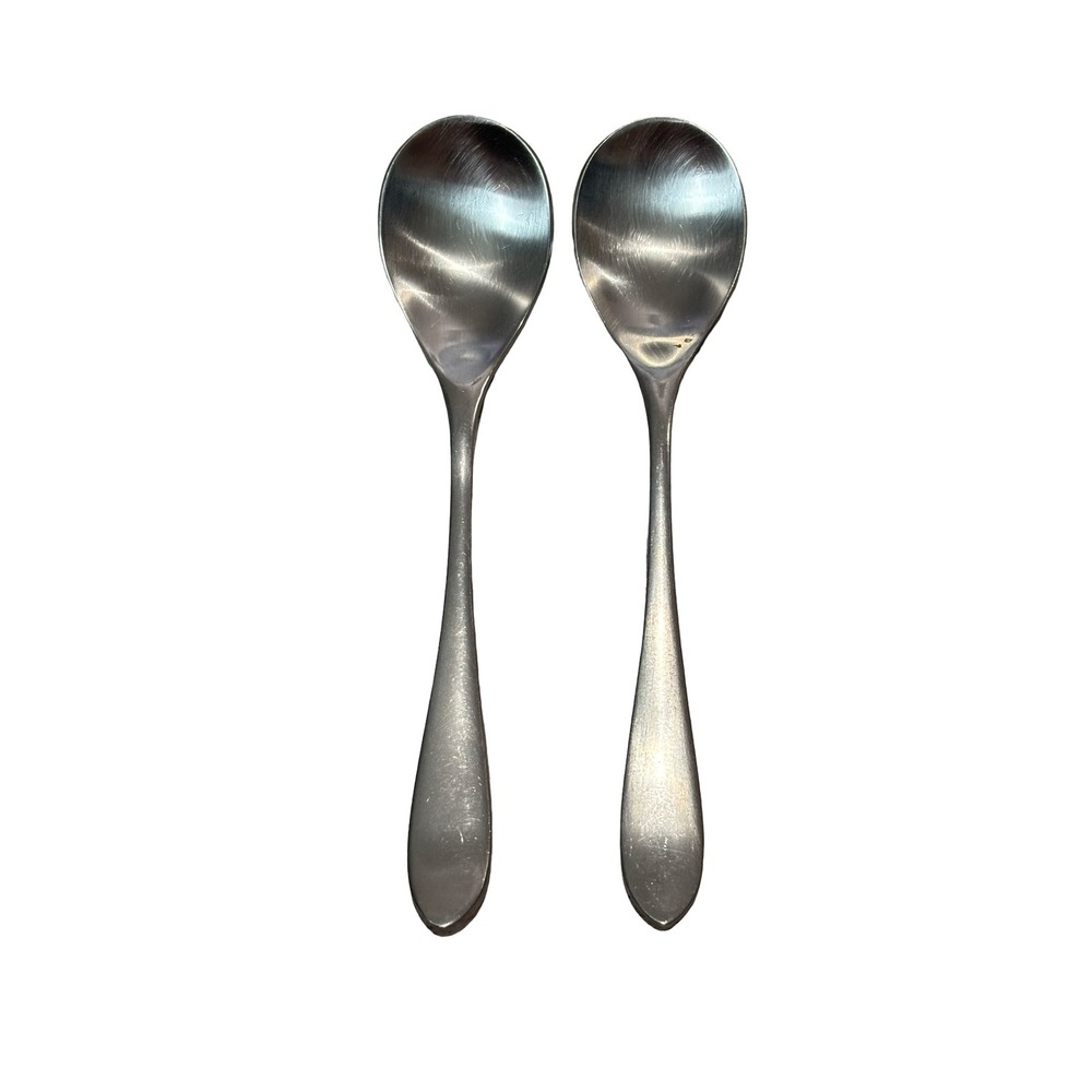 Robert Welch Radford Teaspoons Set of 2 Silver 18/10 Stainless Steel 5.5 in